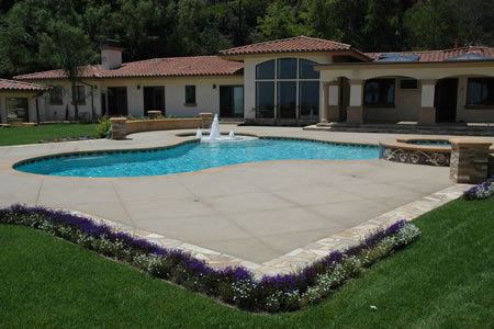 Rancho Palos Verdes Pool Spa Custom Mosaics & Crystal    Fountains 8