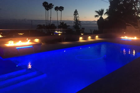 Rancho Palos Verdes Pool Spa with Water & Fire Features 9