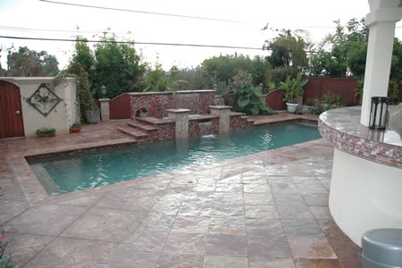 Rancho Palos Verdes Pool Spa Custom Mosaics & Crystal    Fountains 15
