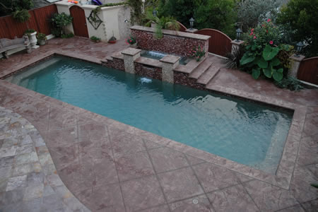 Rancho Palos Verdes Pool Spa Custom Mosaics & Crystal    Fountains 16
