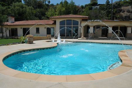 Rancho Palos Verdes Pool Spa Custom Mosaics & Crystal    Fountains 9