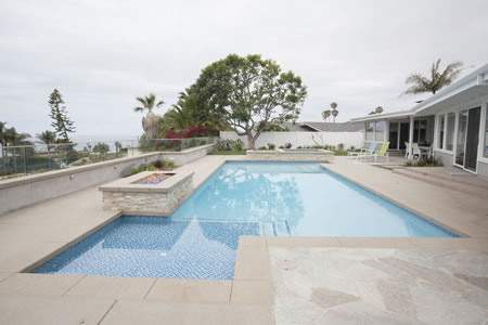 Rancho Palos Verdes Pool Spa with Water & Fire Features 1